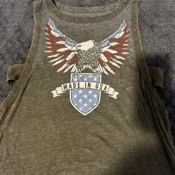 NWOT- Chaser Made in USA burnout tank with side cutout - Picture 2 of 4